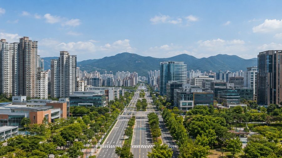 분당 정자·수내 지역 전경